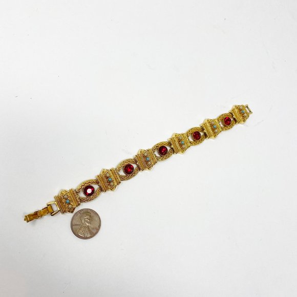 511 Vintage ART Arthur Pepper Etruscan bracelet and earrings set - Picture 3 of 10